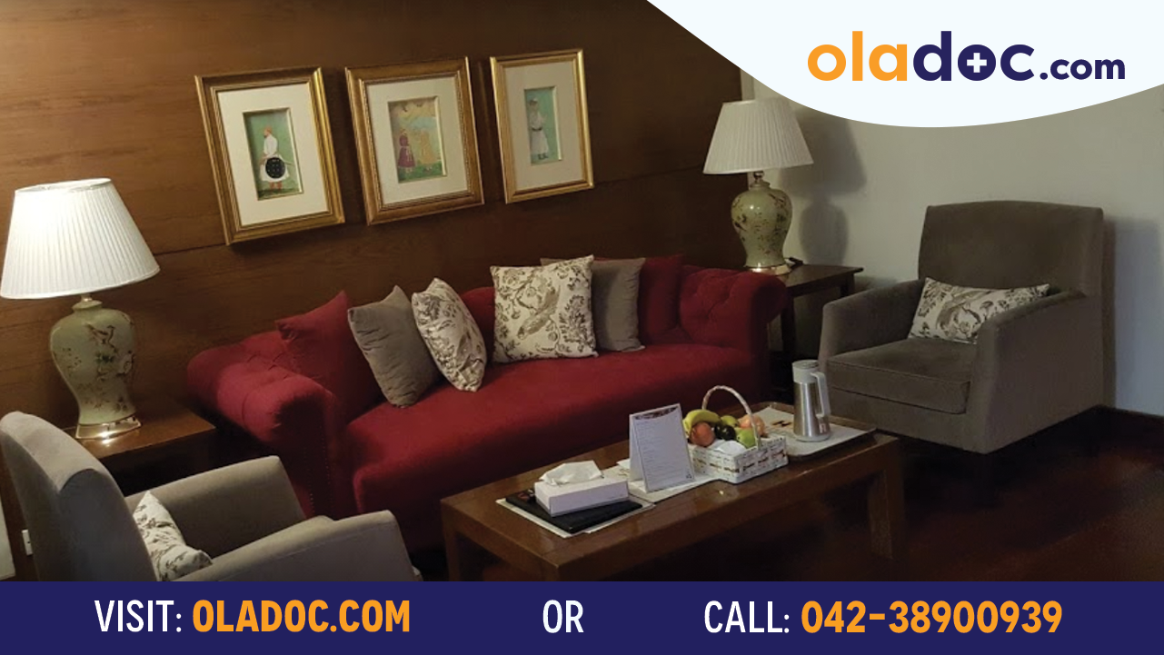 Executive lounge in South City Hospital Karachi